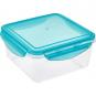 Caja para alimentos frescos,16 x 16 x 8 cm, 1,15 l, tino tritan, azul - Imagen 2