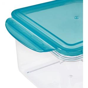 Caja para alimentos frescos,16 x 16 x 11,1 cm, 1,7 l, tino tritan, azul - Imagen 6