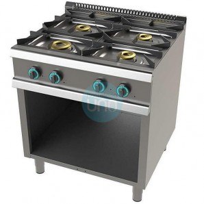 Cocina a Gas 4 Fuegos con Mueble, Fondo 90 cm JUNEX 9400/3