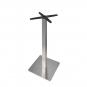 Mesa rhin, alta, acero inoxidable, base de 110 cms y tapa 80 x 80 cms. color a elegir, tableros de 80x80 cms: werzalit sm - mont