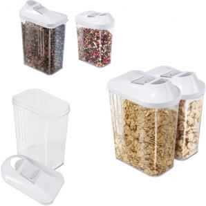 Pack de 5pc dispensadores de cereales color blanco wellhome.
