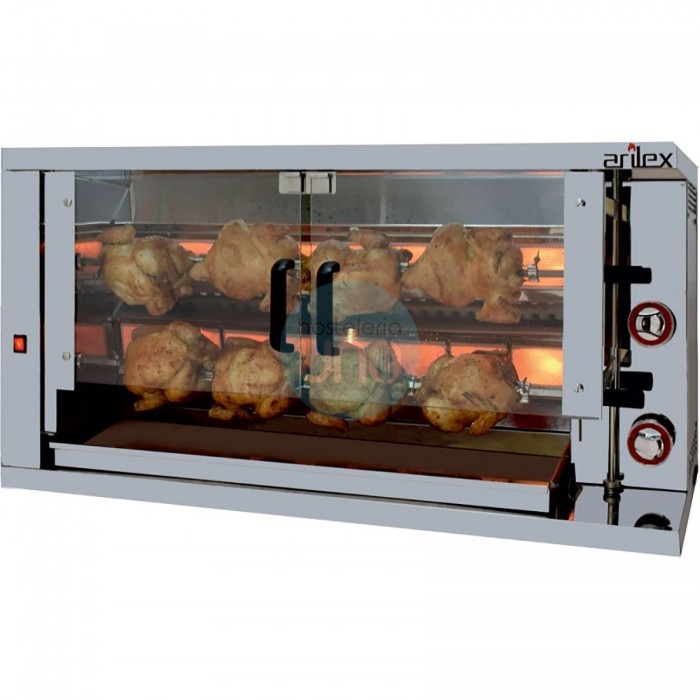 Asador Vertical A Gas de 2 Espadas, de 8 a 12 pollos Arilex 2ASG Asador Vertical A Gas de 2 Espadas, de 8 a 12 pollos Arilex 2ASG