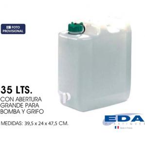 Tanque agua extrafuerte 35l c/grifo eda