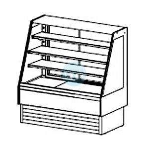 Vitrina Refrigerada Autoservicio 1,3 Metros Ancho, 2 Puertas Traseras, Docriluc VVA6-13MR