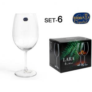 Set 6 copa cristal bohemia 540cc lara