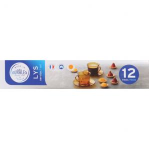 Set 6 tazas con plato 18cl  ambar lys