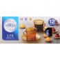 Set 6 tazas con plato 18cl  ambar lys