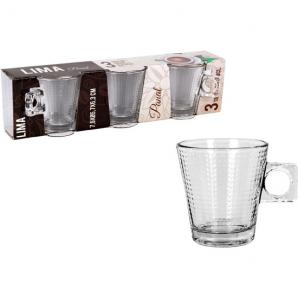 Set 3 tazas cafe 8 cl lima panal