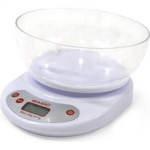 Bascula cocina digital 5kg c/bol basic home
