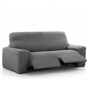 Maxifundas - funda de sofá relax 3 plazas 2 pies vega gris