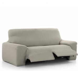 Maxifundas - funda de sofá relax 3 plazas 2 pies vega gris claro