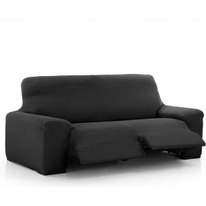 Maxifundas - funda de sofá relax 3 plazas 2 pies vega negro
