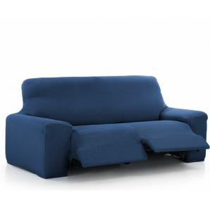 Maxifundas - funda de sofá relax 3 plazas 2 pies vega azul