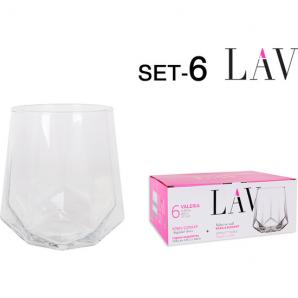 Set 6 vasos 400cc valeria