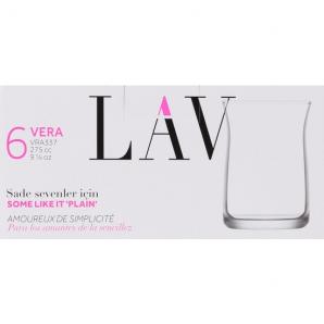 Set 6 vasos 275cc vera