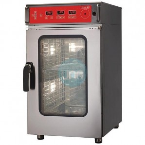 Horno Combi Eléctrico Convección Vapor, 10 Bandejas GN 1/1, Puerta Pivotante Gastro M