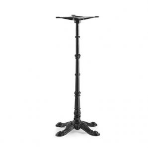 Mesa alta bristol, fundición, 4 pies, negra, tapa 60 cms. color a elegir, tableros de 60 cms: werzalit alemania - haya 19
