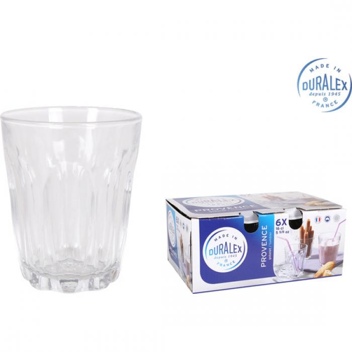 Set 6 vasos transparente 16cl provence