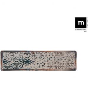 Fuente rectangular 30x8cm grecia elite brillo