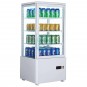 Expositor Refrigerado 4 Caras, 3 Estantes, 4 Pisos, 78 Litros, Blanco, CHC78LB