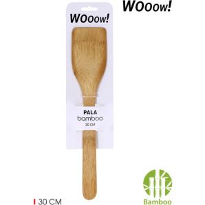 36 Palas recta bambu 30cm wooow - 36 unidades