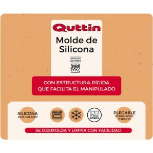 8 Moldes silicona rigido 31x285x53cm quttin - 8 unidades