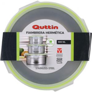 12 Fiambreras ss hermetica red.900ml quttin - 12 unidades