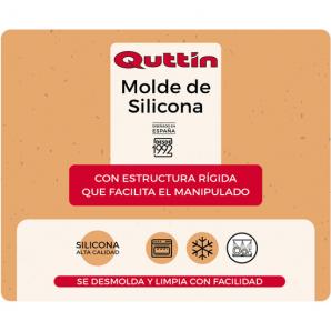 8 Moldes silicona rigido 27x27cm quttin - 8 unidades