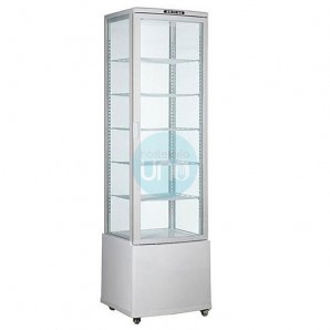 Expositor Refrigerado Blanco 4 Caras, 5 Estantes, 6 Alturas, 288 Litros RT-280
