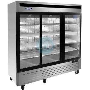 Armario Congelador Expositor 3 Puertas de Cristal, 2050 Litros, ATOSA