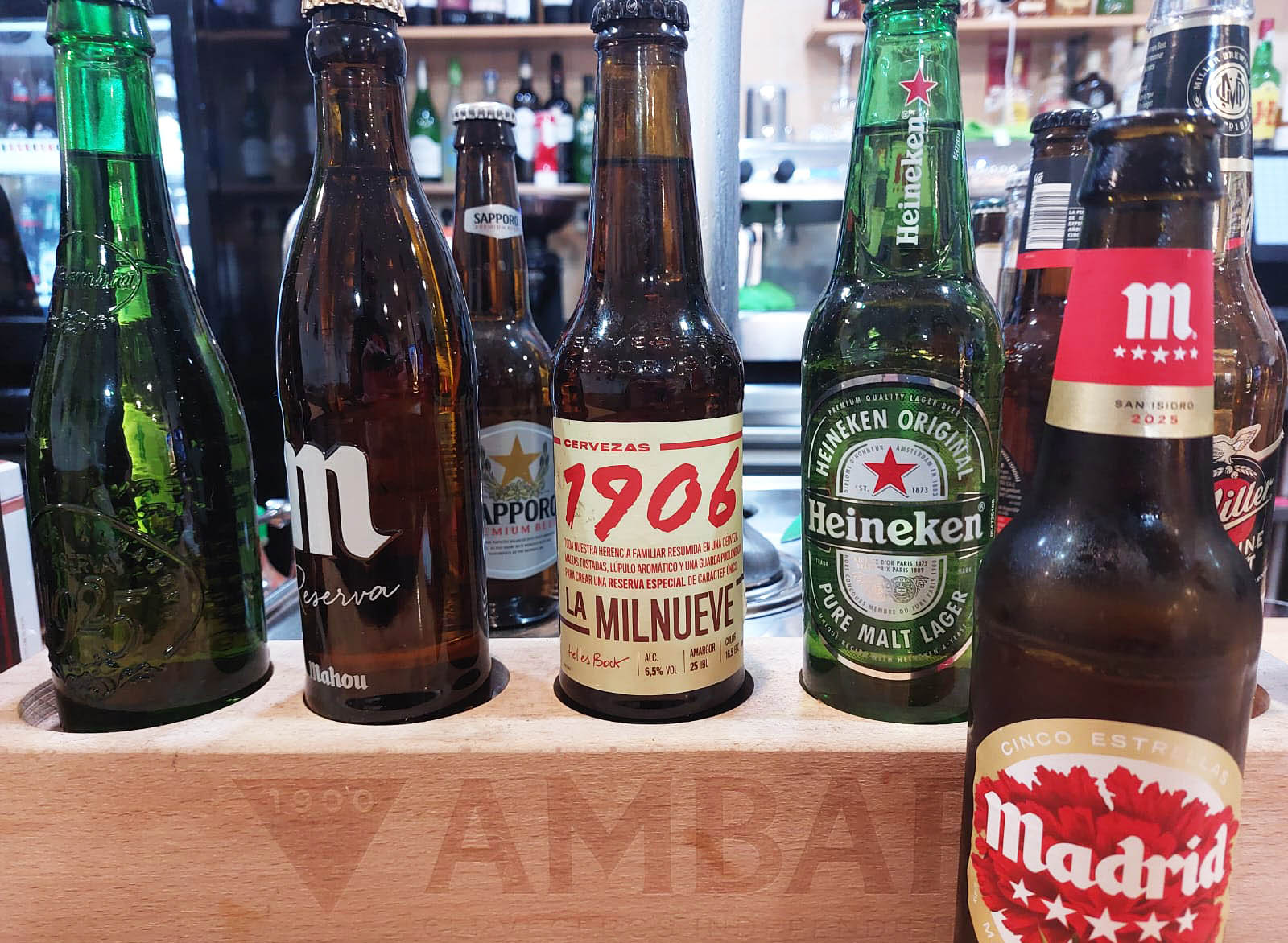 cerveza de botella tercios