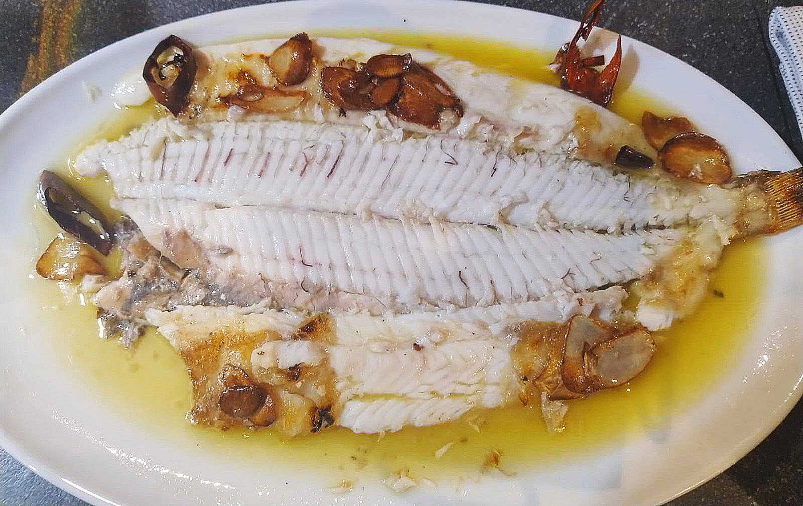 lenguado brasas